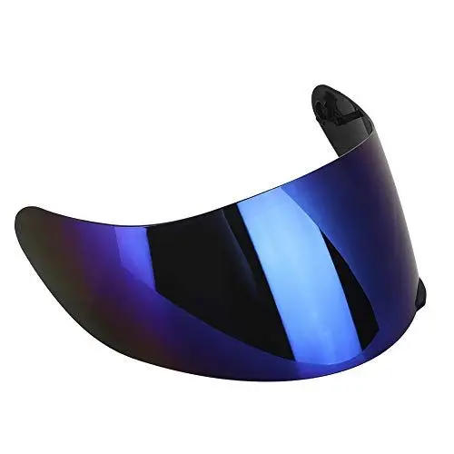 Produktbild: Motorradhelm Visier, Vollgesichts Motorradhelm Visier Objektiv Windschutzscheibe Ersatz für AGV K3SV K5 (Blau)