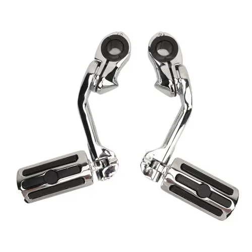 Produktbild: Motorrad-Highway-Fußraste, 2 Stück, Zuverlässiges Chrom, Verbessertes Fahrerlebnis für Davidson (Länge: 62 x 2 cm)