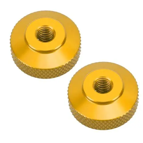 Produktbild: Motorrad-Ketteneinstellmuttern, 2 Stück, Aluminium-Ketteneinstellmuttern, Lichtbeständig, Leicht, für Monkey Cross Super (Gold)