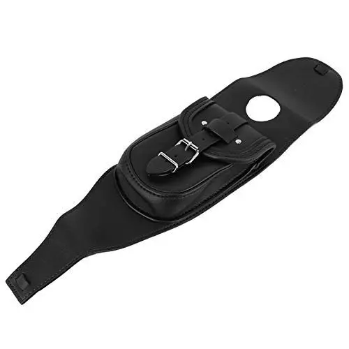 Produktbild: Motorrad-Tankrucksäcke, Motorrad-PU-Leder-Benzintankabdeckung Panel Pad Lätzchen-Satteltasche Schneemobil-Aufbewahrungstasche mit Tasche Motorradzubehör(schwarz)