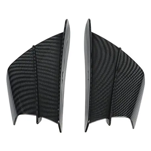 Produktbild: Motorrad-Verkleidungen, Flügelseite, 1 Paar Aerodynamischer Motorrad-Flügel, Stilvoller Motorrad-Flügel, Seitenverkleidungen Im Carbon-Stil, Winglets, Universelle Passform