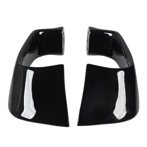 Produktbild: Bediffer Motorrad-Winglets, Aerodynamischer ästhetischer Fester Flügelspoiler, Geschlossene Form für YZF R1 R6 (Helles Schwarz)