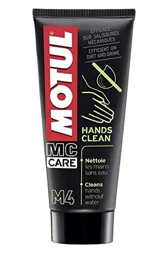 Produktbild: Motul - Creme-Handreiniger zur Reinigung ohne Wasser - Entfernt Fett, Öl und andere hartnäckige Verschmutzungen - Nicht aggressiv - Nicht entflammbar - MC Care Hands Clean M4-100 ml