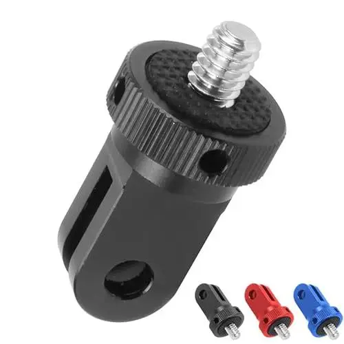 Produktbild: MotuTech 1 4 Zoll Schraube Adapter auf Halterung Stativ aus Aluminium für Action Kamera Universal für GoPro 10 9 8 Black 7 6 5 4 3 Insta360 One X X2 R GO2 DJI Osmo Action 2 SJCAM Xiaomi Xiaoyi