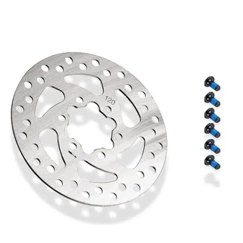 Produktbild: MotuTech Bremsscheibe 120 mm für 10 Zoll 8 Zoll Elektro-Scooter MTB 6 Löcher 22 mm Abstand 44 mm Bremse Scheibe aus Edelstahl