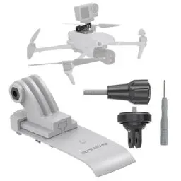Produktbild: MotuTech Halterung für Action-Kamera für DJI Air 3 Drohne für GoPro Hero 12 11 10 9 8 7 / Insta360 One X3 X2 GO3 Erweiterungsset Obermontage