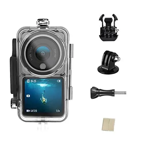Produktbild: MotuTech Wasserdichte Gehäuse für DJI Action 2 Action-Kamera, Tauchtasche, Skifahren, Surfen, Schwimmen, Schutz 45 m, Unterwasserfarben