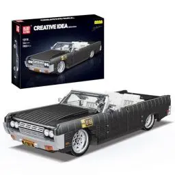 Produktbild: Mould King 10118 MOC Technik für Lincoln Auto 1903 Teile+ Technologie Cabrio-Sportwagen Modell Klemmbausteine Bauset Sportwagen Spielzeug für Kinder und Erwachsene Designer Firas Munir Abu-Jaber