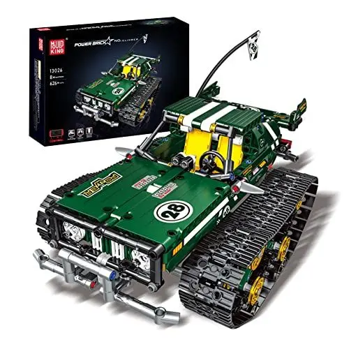 Produktbild: Mould King 13026 Technik Ferngesteuert Bauspielzeug 2.4GHZ RC Offroad Klemmbausteine STEM Modellbausatz Rennauto Bausteine 360° Flip, Für Geschenk Zu Weihnachten(Grün 626 Teile)