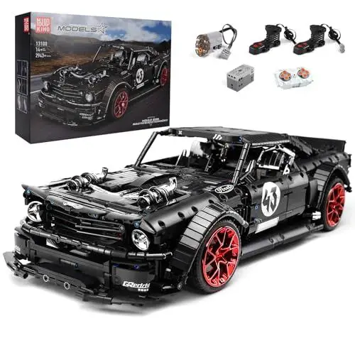 Produktbild: Mould King 13108 Technik Sportwagen Modell, 2943 Teile Rennwagen Bausteine Bausatz für Erwachsene und Kinder, Ferngesteuertes Auto Modell mit Fernbedienung und App Dual Control