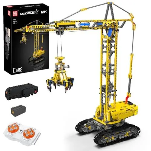 Produktbild: Mould King 17059 Technik Turmdrehkran Klemmbausteine, 1731 Teile APP Fernbedienung Kran-Spielzeug mit Motoren Schwerlast Modellbauset für Erwachsene