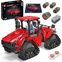 Produktbild: Mould King 18020 Technik LKW Baukasten, MOC-35270 Pneumatischer Raupentraktor Baustein (1698 Teile), Fernbedienung Schwerlast Fahrzeug Klemmblock, Technologie Auto Modell Spielzeug für Kinder 8+