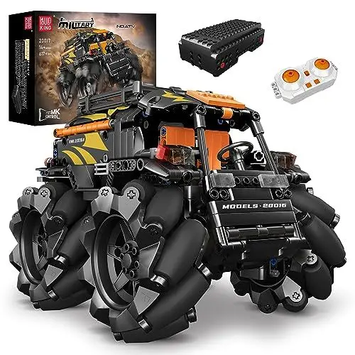 Produktbild: Mould King 20017 Technologie ferngesteuert ATV All Terrain Fahrzeug,Modell baustein Der Mechanische Gruppe Serie Geländefahrzeug Set, Technik Geländeschubkarre Klemmbausteine Bausatz