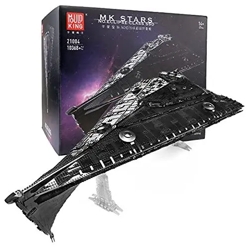 Produktbild: Mould King 21004 Dreadnought der Eclipse-Klasse Weltraumzerstörer-Modellbausteine,Raumschiff der MOC-Kriegsserie, Space Wars-Modellbausatz für große Raumschiffe, mit -Technologie kompatibles