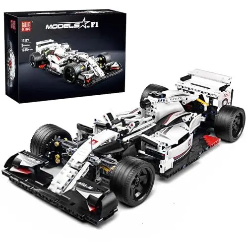 Produktbild: Mould King Technik Formula Supersportwagen Bausteine, 1235 Teile Modellauto-Bausatz im Maßstab 1:10, Auto-Modell Spielzeug für Erwachsene und Jugendliche 16 Jahre (Statische Version)