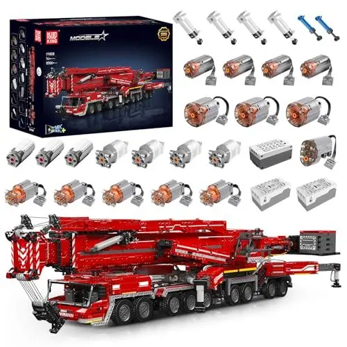 Produktbild: Mould King Technik Kran für Liebherr LTM 11200 Raupenkran, 8506 Teile Technologie Ferngesteuert LKW-Kran Modellbauklötze Geschenk zu Weihnachten für Kinder