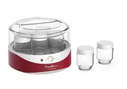 Produktbild: Moulinex Joghurtbereiter Yogurteo YG2295 | 7 Gläser je 160ml | Ein-/Ausschalter | Temperaturleuchte | Leichte Verwendung | Gesund | Umweltschonend | Spülmaschinengeeignete Teile