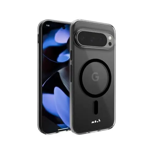 Produktbild: Mous Hülle für Google Pixel 9 Pro XL MagSafe Kompatibel Case Durchsichtig - Super Thin - Transparent Kristallklares und Schlankes Design