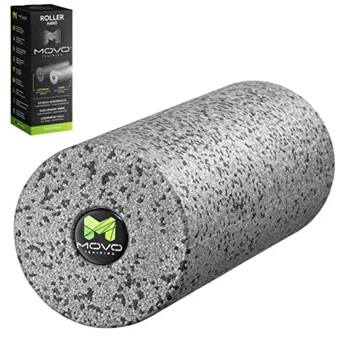 Produktbild: MOVO Fitness Faszienrolle | 35 x 13 cm | Foam-Roller Training | Massagerolle | Gymnastikrolle | Faszientraining | Regeneration und Stärkung der Muskeln | Prävention von Verletzungen