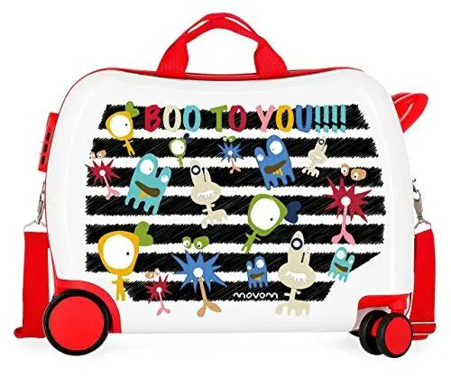 Produktbild: Movom Happy Time Kinder-Koffer Mehrfarbig 50x38x20 cms Hartschalen ABS Kombinationsschloss 34L 2,1Kgs 4 Räder Handgepäck