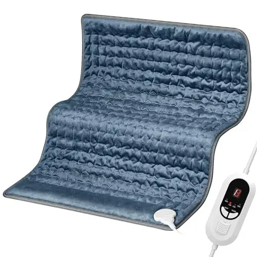 Produktbild: Mowend Heizkissen, 50x60cm Elektrisches Heizkissen mit 6 Heizeinstellungen & Auto-Off, Schnelles Erhitzen & Maschinenwaschbare Heizkissen,Schmerzen Lindern,Geschenke für Frau, Mama, Papa,Oma