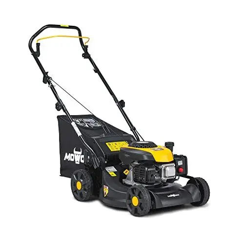 Produktbild: Mowox® PM 4030 P Benzin-Rasenmäher, zentrale Höhenverstellung, Schnittbreite 40cm, 50 L Fangsack mit Füllstandsanzeige, leicht zu montieren, TÜV/GS