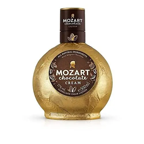 Produktbild: Mozart Cream Chocolate Likör Vollmundiger & cremiger Vollmilch-Schokoladenlikör Mit feinster Belgischer Schokolade veredelt Double-Gold-Gewinner des World Spirit Awards 2021 17% vol. 500ml