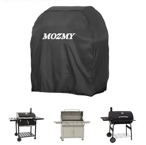 Produktbild: MOZMY Gasgrill Abdeckhaube - 147 x 61 x 122cm, 420D Oxford Wasserdicht Grillabdeckung, Grill Abdeckplane für Weber, Enders