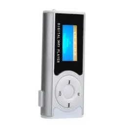 Produktbild: mp3 Player,Mp3 Player,Tragbare Sport-Mp3-Taschenlampe,Backclip,LCD-Sn-Musik-Media-Player,Mp3- Und Mp4-Player-Zubehör,Hör- Und Kopfhörer (Silver)