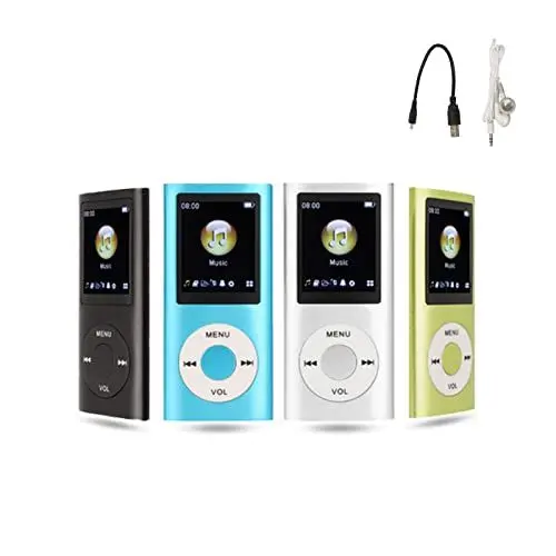 Produktbild: MP3-Musikplayer, MP3-Player, Tragbarer MP3-Player, Schlanker 1,8-Zoll-LCD-Bildschirm, mit Kopfhörer, Unterstützt MP3, WMA, FLAC, APE, AAC, OGG und ACELP, Unterstützt Bis zu 64G (Silber)
