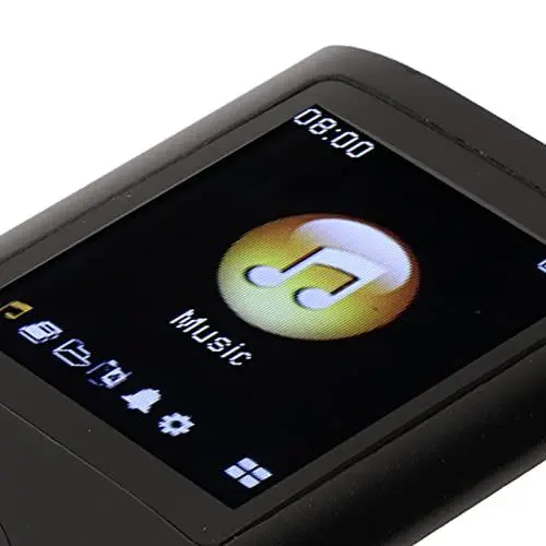 Produktbild: MP3-Player, 64-GB-Musikplayer, Verlustfreie Musik, Schlanker 1,8-Zoll-LCD-Bildschirm, Tragbarer MP3-Musikplayer, Inklusive Ladekabel und Kopfhörer, Einfach zu Tragen (Schwarz)