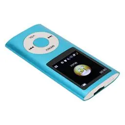 Produktbild: Dioche MP3-Player, 200 mAh Akku MP3-Player Großes Display, Multifunktionaler Verlustfreier Sound, Schlankes 1,8 Zoll LCD Display, Tragbarer MP3-Player für Reisen, Fitnessstudios und Büros (Blau)
