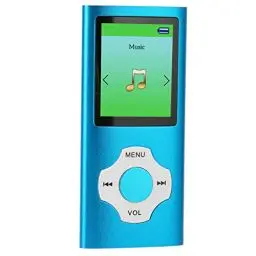 Produktbild: MP3-Player mit 1,8-Zoll-LCD-Bildschirm, Tragbarer Musik-MP3-Player, Unterstützt, UKW-Radio, E-Book, Verlustfreier Sound, 64 GB Erweiterbar (Himmelblau)