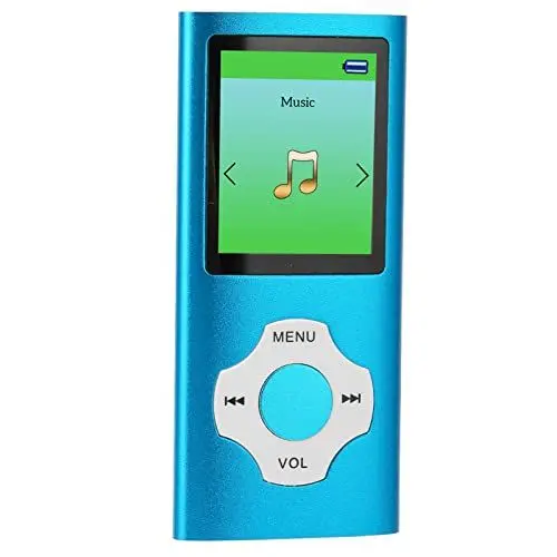 Produktbild: MP3-Player mit 1,8-Zoll-LCD-Bildschirm, Tragbarer Musik-MP3-Player, Unterstützt, UKW-Radio, E-Book, Verlustfreier Sound, 64 GB Erweiterbar (Himmelblau)
