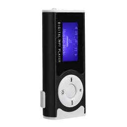 Produktbild: MP3-Player, Tragbarer Sport MP3-Taschenlampen-Musik-Player -Back-Clip-LCD--Bildschirm-Musik-Media-Player(schwarz)