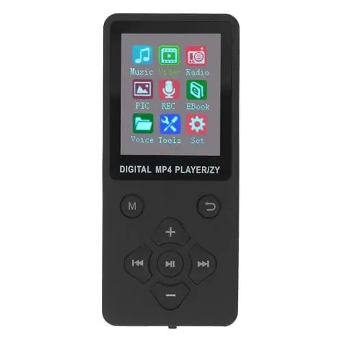 Produktbild: MP3-Player mit Bluetooth, HiFi-Sound, 1,8-Zoll-Bildschirm, Tragbarer Musik-Player, Digitaler Audio-Player, Rauschunterdrückung, MP3-Musik-Player, Unterstützt Bis zu 128 GB (Black)