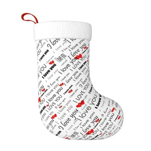 Produktbild: MQGMZ Weihnachtsstrümpfe mit Aufschrift 