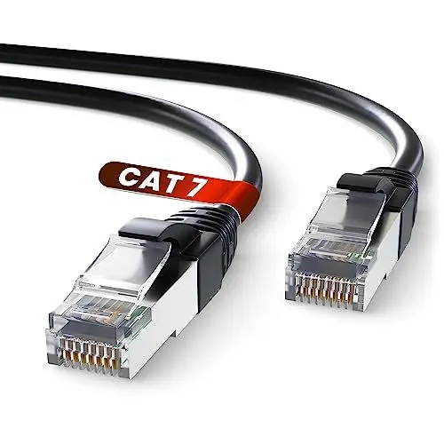 Produktbild: Mr. Tronic Cat 7 Ethernet Kabel 30m, CCA Hochgeschwindigkeits Ethernet Kabel, Innenbereich Patch LAN Netzwerkkabel mit RJ45 Stecker | 28AWG, SFTP geschirmtes Internetkabel (30 Meter, Schwarz)