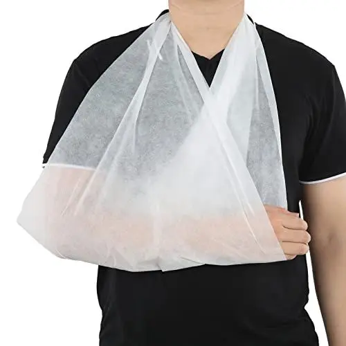 Produktbild: 10 Stück Dreieckige Bandagen Erste Hilfe, Notfall, Dreieckige Bandagen, Vliesfixierung, Medizinische Bandage den Außenbereich, Zuhause