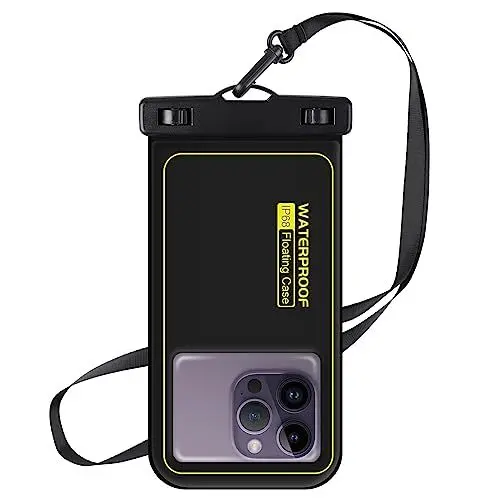 Produktbild: MR.LUYU wasserdichte Handyhülle, IPX8 Schwimmend Wasserfeste Handytasche Unterwasser Handyhülle für iPhone 14 Pro Max 13 Pro 12 11, Samsung S23 S22, Huawei, Xiaomi, bis zu 6,7 Zoll