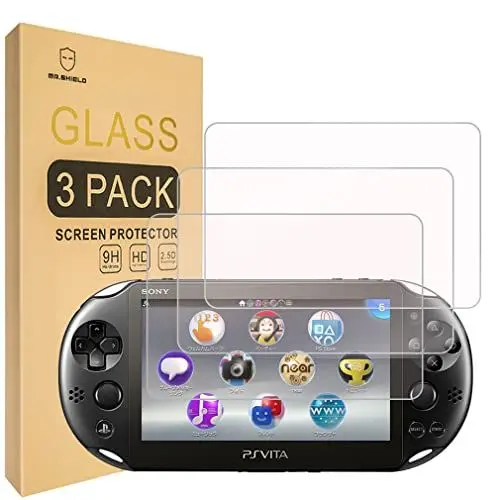 Produktbild: Mr.Shield (3-PACK) Designed For Sony PS Vita 2000 / Sony PlayStation Vita PSV 2000-Max (Tempered Glass) Screen Protector