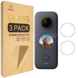 Produktbild: Mr.Shield Schutzfolie Kompatibel mit Insta360 ONE X2 Panoramic Action Camera (3 Stück) Schutzglas Schutzglasfolie 9H Härte, HD Klare Displayschutzfolie