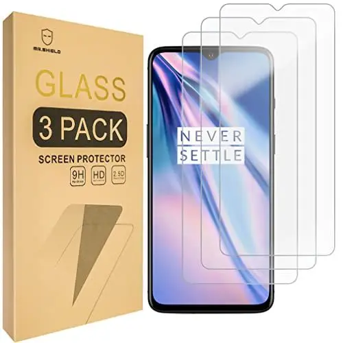 Produktbild: Mr.Shield Schutzfolie Kompatibel mit OnePlus 7T (3 Stück) Schutzglas Schutzglasfolie 9H Härte, HD Klare Displayschutzfolie
