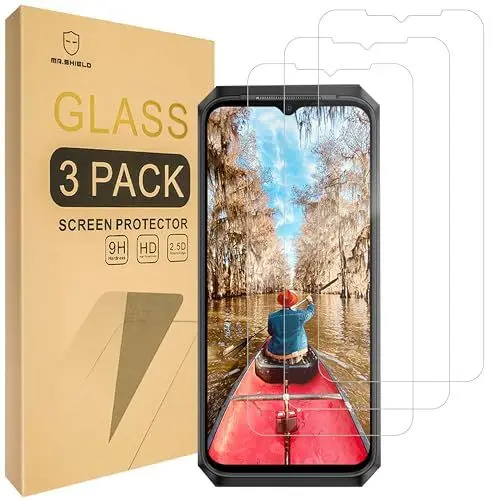 Produktbild: Mr.Shield Schutzfolie Kompatibel mit Ulefone Power Armor 18 Ultra/Power Armor 18T Ultra (3 Stück) Schutzglas Schutzglasfolie 9H Härte, HD Klare Displayschutzfolie