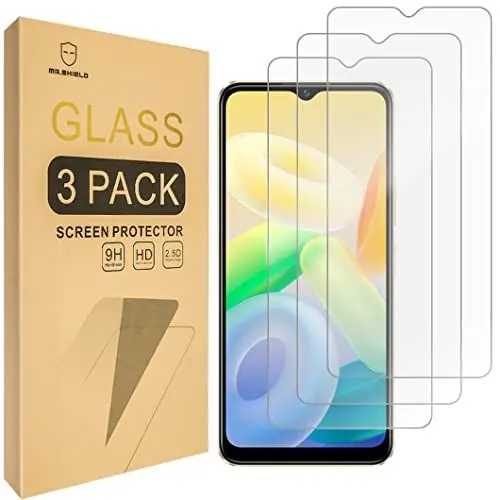 Produktbild: Mr.Shield Schutzfolie Kompatibel mit Vivo Y16 (3 Stück) Schutzglas Schutzglasfolie 9H Härte, HD Klare Displayschutzfolie