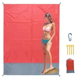 Produktbild: Mr.Sun Mini Picknickdecke Klein Picnic Blanket Stranddecke Outdoor Picknick Decke Campingdecke Wasserdicht Isoliert Sandfrei Wandern Kinder Reise Camping Wandern Garten Gadgets Zubehör 140x200cm