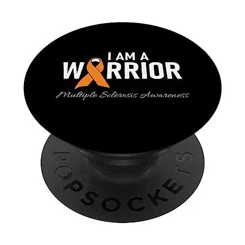 Produktbild: MS Multiple Sklerose Awareness Orange Ribbon Men Women PopSockets mit austauschbarem PopGrip