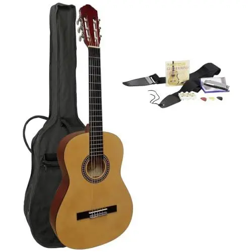 Produktbild: MSA Musikinstrumente C22 Konzertgitarren-Set 4/4 Natur inkl. Tasche