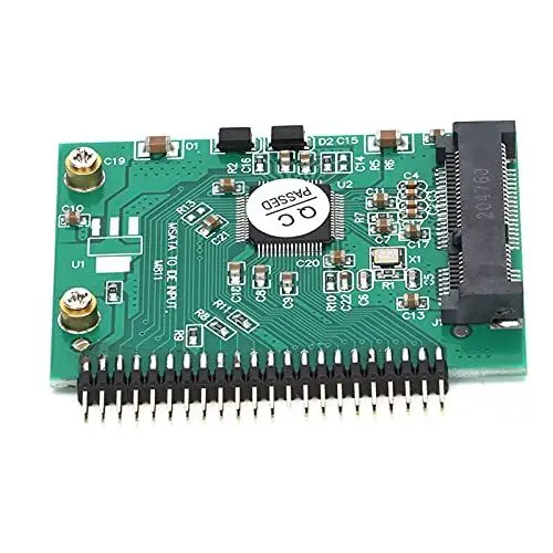 Produktbild: MSATA SSD auf 44 Pin IDE Adapterkarte, 1,8 Zoll Konverter PCIe SSD Festplattenadapter Laufwerkskarte Festplatte Computerzubehör für Laptop