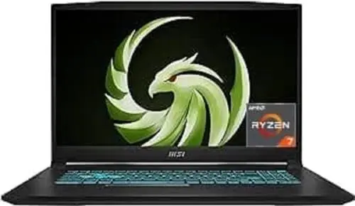 Produktbild: MSI Bravo 17 C7VF-016, 43,9 cm (17,3 Zoll) FHD, 144 Hz, AMD Ryzen 7 7735HS Prozessor, 16 GB DDR5-4800, 1 TB SSD RTX 4060 Laptop GPU , Windows 11 Home, QWERTZ Tastatur, Schwarz